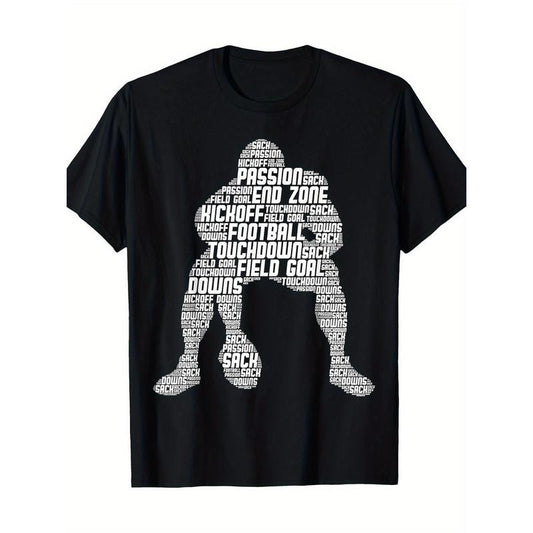 Football Lineman American Football Men T-Shirt-100%cotton-220 made in usa