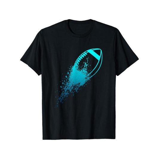 Football Quarterback Lineman Vintage Football Player T-Shirt, Men's Women's T-shirt, Trendy Funny Cotton T-shirt, Big And Tall Men Shirts, Suitable For Casual Daily Outdoor Activities At Home made in usa