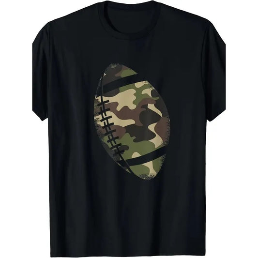 Football T-shirt Camouflage Gift Academy Team Coach Camouflage T-shirt made in usa