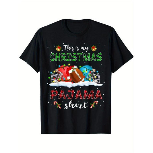 Football Xmas Lights T-Shirt made in usa