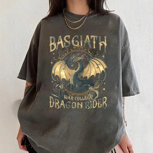 Fourth Wing Comfort Colors Shirt, Basgiath War College Shirt, Violet Sorrengail, Xaden Riorson, Gifts For Readers, Dragon Rider Shirt, Bookish Shirt