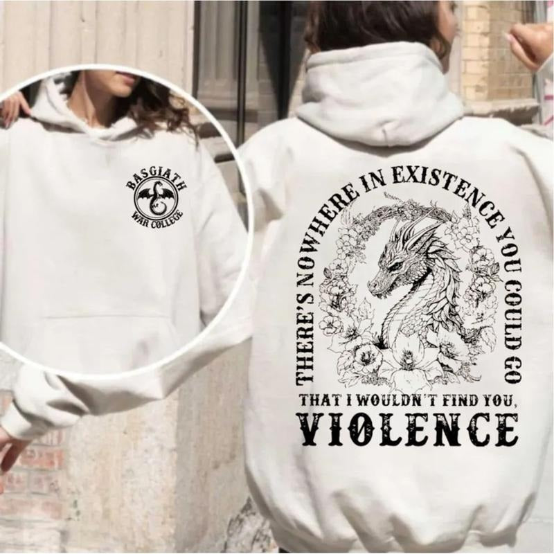 Fourth Wing Double Sided Shirt, Dragon Rider T Shirt, Basgiath War College Sweater, The Empyrean Series, Bookish Tee, Unisex Sweater Pullover Tee