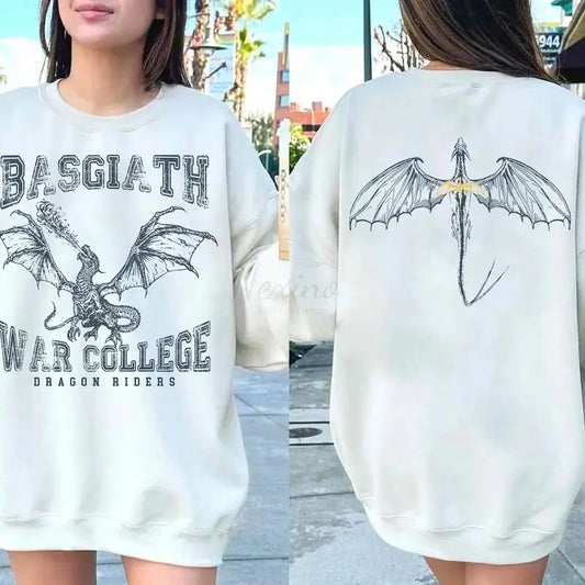 Fourth Wing Double-Sided Sweater, Basgiath War College Sweatshirt, Fourth Wing Shirt, Dragon Rider Shirt, Bookish Shirt, The Empyrean Series  T-shirt, sweater and Hoodie