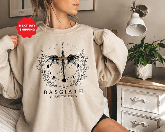 Fourth Wing Sweatshirt, Basgiath War College Comfort Colors Shirt, Dragon Rider, Violet Sorrengail, Xaden Riorson, Riders Quadrant, Reader