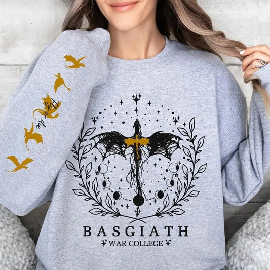 Fourth Wing Sweatshirt, Basgiath War College Sweatshirt, Dragon Rider Sweater, Violet Sorrengail, Xaden Riorson, Riders Quadrant, Bookish Sweatshirt Womenswear Hoodie
