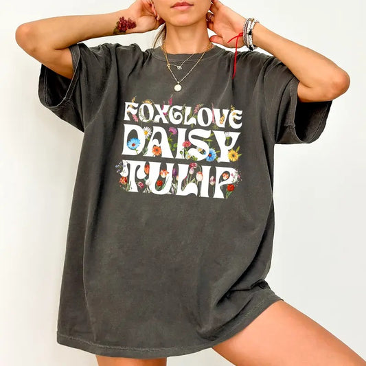 Foxtrot Delta Tango Comfort Colors Shirt, Subtle FDT T-shirt, Floral FDT Graphic Tee, Sarcastic Clothing, Resist Outfits, Womenswear