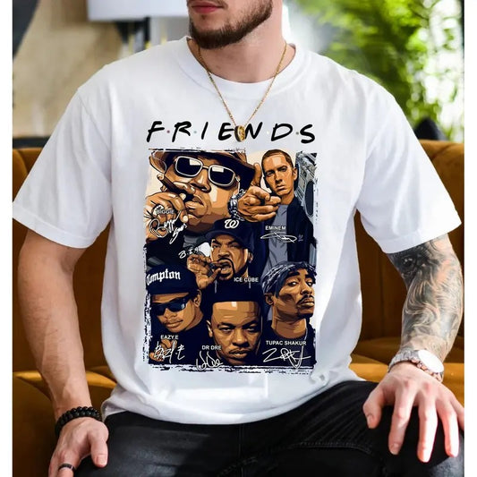 Friends Shirt, Hip Hop Old School Shirt, Funny Rap Tee, 90s Rapper Music, Gift For Fan, Unisex Short Sleeve Tee