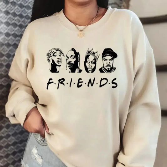 Friends Sweater, Hip Hop Sweatshirt, Funny Rap Sweatshirt, 90s Rap Music, Unisex Short Sleeve Tee Shirt