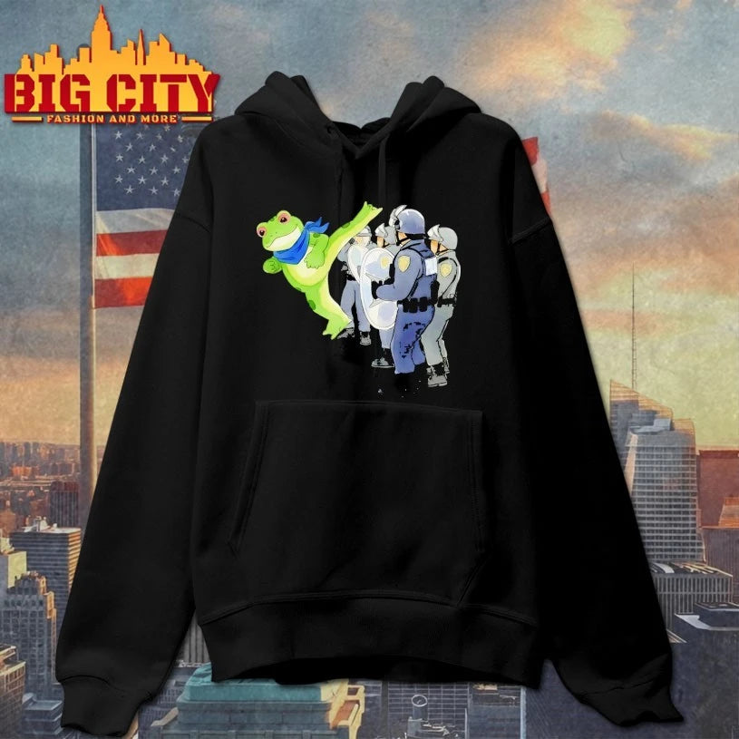 Frog with police Resist Portland Shirt