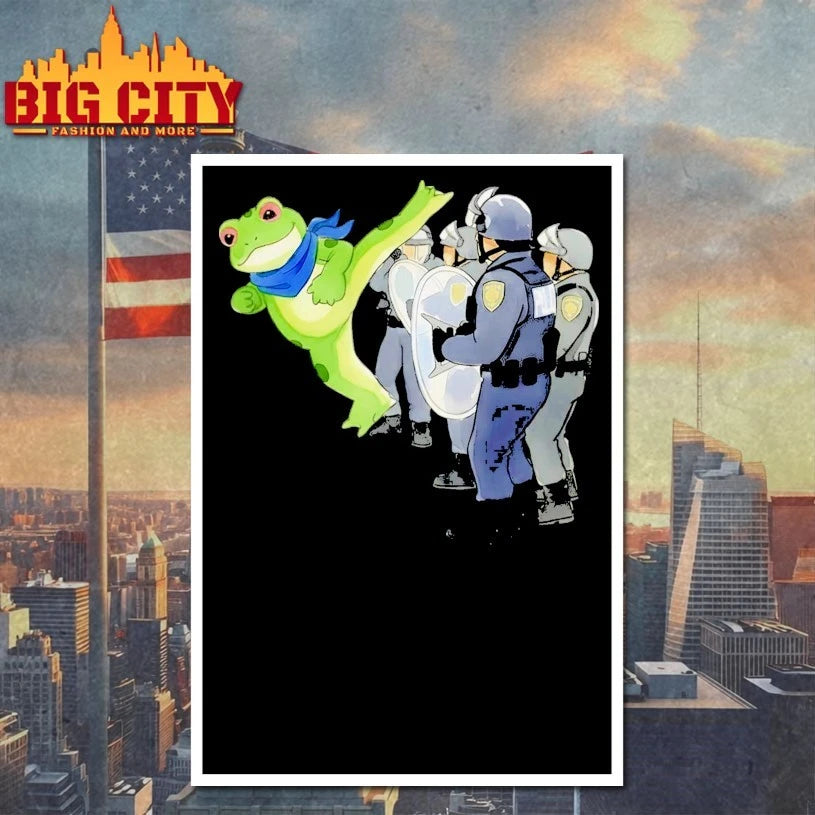 Frog with police Resist Portland Shirt