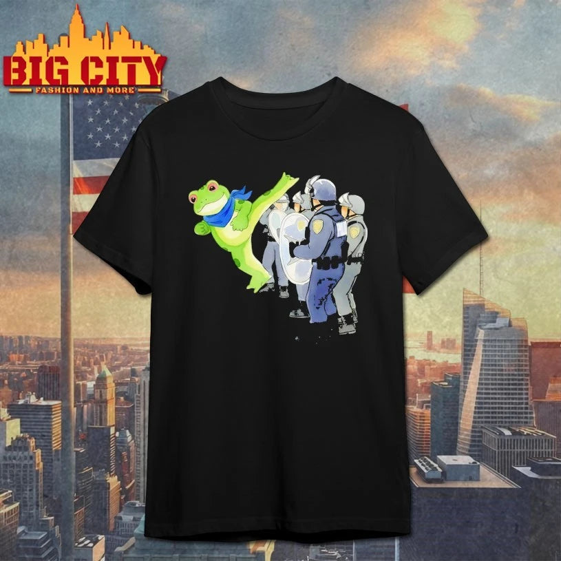 Frog with police Resist Portland Shirt