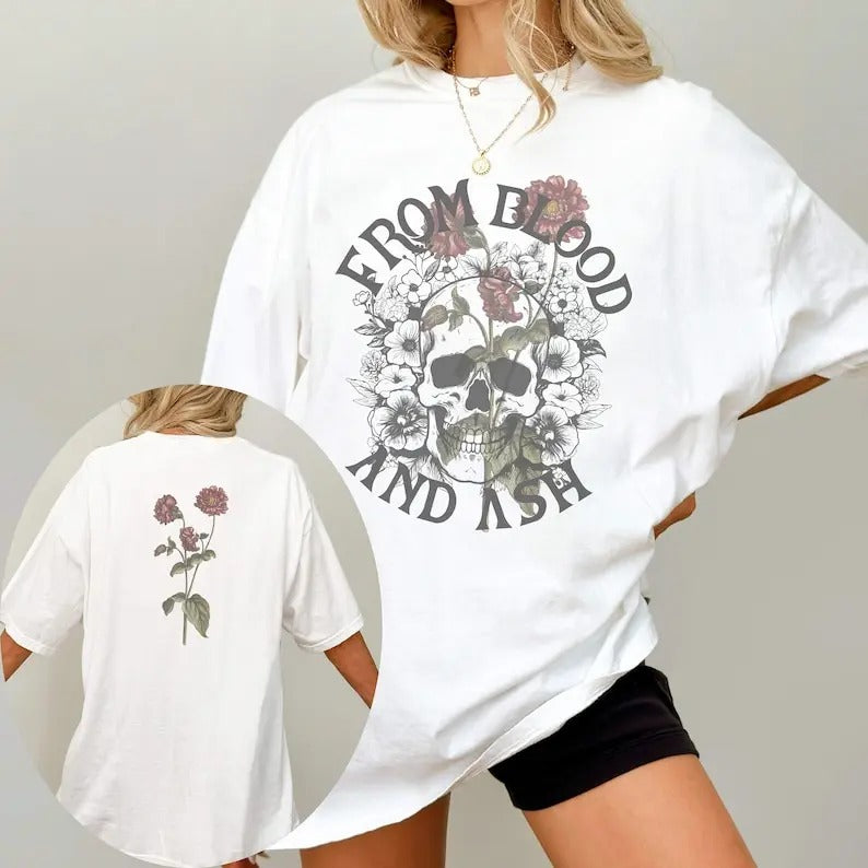 From Blood and Ash Shirt, We Will Rise Merch, Jennifer Armentrout, P0ppy and Havvke, The REd PEarl, FBAA T-Shirt, Dark Romance, Romantasy shirt