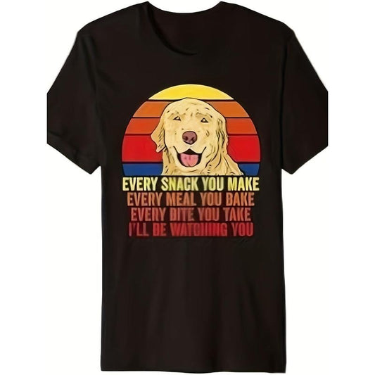 Fun Golden Retriever Premium T-shirt 100% Cotton - 220g made in usa