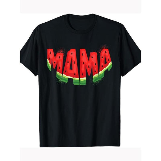 Fun Mom Watermelon Summer Fruit Family Matching Birthday T-shirt 100% cotton T-shirt Made in USA
