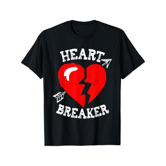 Funny 'Heart Breaker' Men's T-Shirt - 100% Cotton, Short Sleeve, Perfect for Valentine's Day & Casual Wear made in usastyle{n002}3