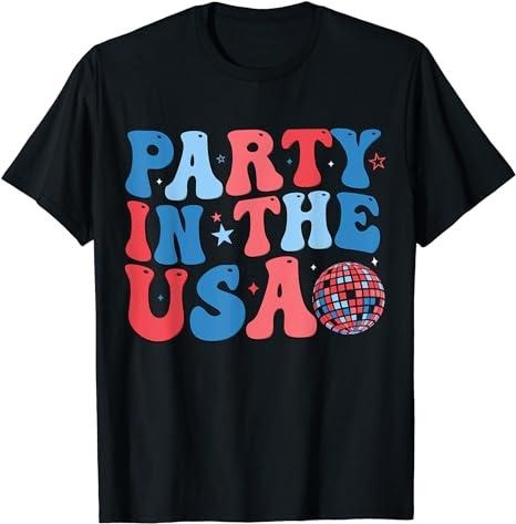 Funny 4th of July Shirts For Men, 4th Of July Funny Party In The USA Patriotic Menswear Top Casual Cotton Fashion Smooth