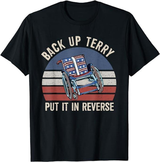 Funny 4th of July Shirts For Men, Back Up Terry Put It In Reverse Firework Vintage 4th Of July T-Shirt Menswear Top