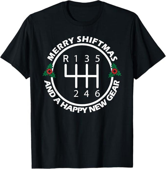 Funny Auto Mechanic Shirt, Car Guy Christmas Funny Auto Racing Mechanic Manual Carguy T-Shirt - Menswear Casual Cotton