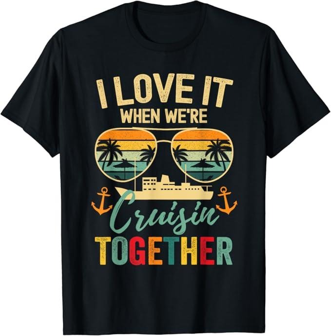Funny Best Friend Shirts, Gift For Best Friend, Cruise Squad 2024 Cruise Outfits Friends Family Matching T-Shirt Menswear Top Casual Classic