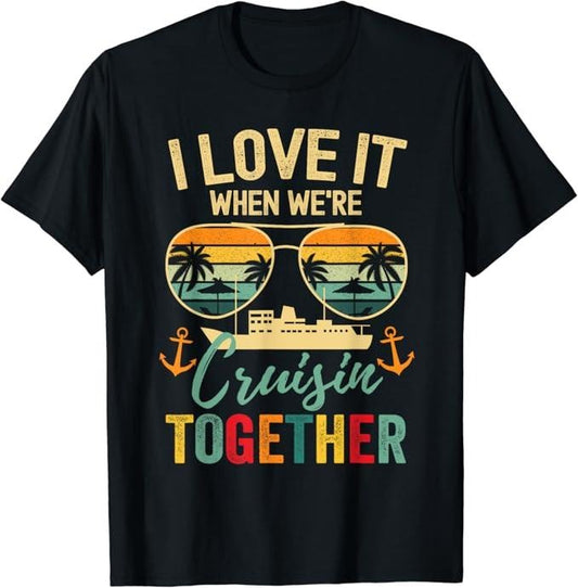 Funny Best Friend Shirts, Gift For Best Friend, Cruise Squad 2024 Cruise Outfits Friends Family Matching T-Shirt Menswear Top Casual Classic