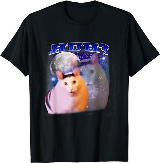 Funny Best Friend Shirts, Gift For Best Friend, Funny Meme Huh Cat Men Women Friend T-Shirt Menswear Top Casual Classic