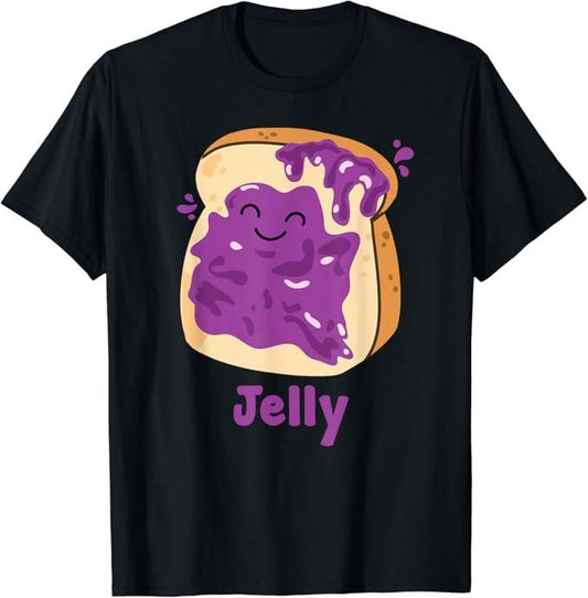 Funny Best Friend Shirts, Gift For Best Friend, Peanut Butter & Jelly Matching Couple Halloween Best Friends T-Shirt Menswear Comfort Cotton