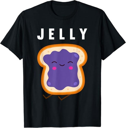 Funny Best Friend Shirts, Gift For Best Friend, Peanut Butter And Jelly Best Friend Matching T-Shirt Menswear Top Casual Classic
