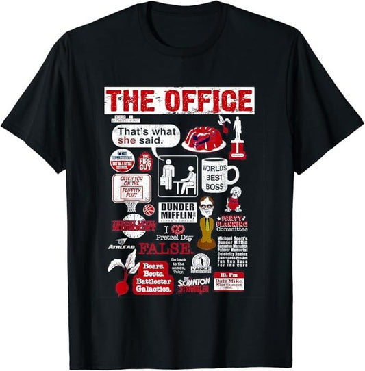 Funny Best Friend Shirts, Gift For Best Friend, The Office Quote Mash-Up Vintage Funny T-Shirt Menswear Top Casual Classic