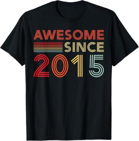 Funny Birthday Shirts, Nine 9yr BDay Son Boy Funny 2015 9th 9 Year Old Birthday T-Shirt - Menswear Top