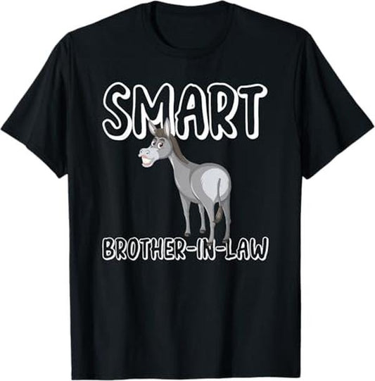 Funny Brother in Law Shirts, Gift For Brother, Smart Brother-In-Law Funny Men's Brother In-Law Gift T-Shirt - Menswear Top Womenswear Womenswear