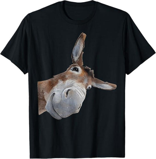Funny Bruh Shirt, Peach-Bruh Funny Donkey Art Donkey Head T-Shirt - Menswear Top