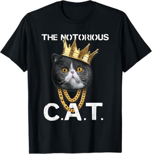 Funny Cat Shirts, Funny Exotic Shorthair Cat Lover Gift T-Shirt - Menswear Top