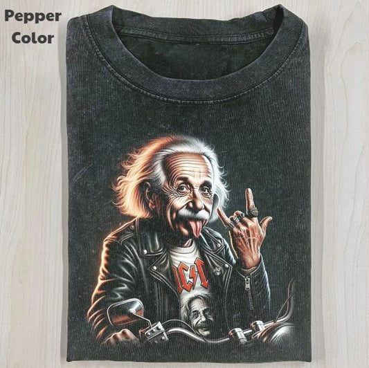 Funny Character Vintage Graphic Tee, Albert Einstein Gang T-Shirt, Unisex Meme Cringe Funny Shirt, Menswear Womenswear Streetwear Cotton Comfort