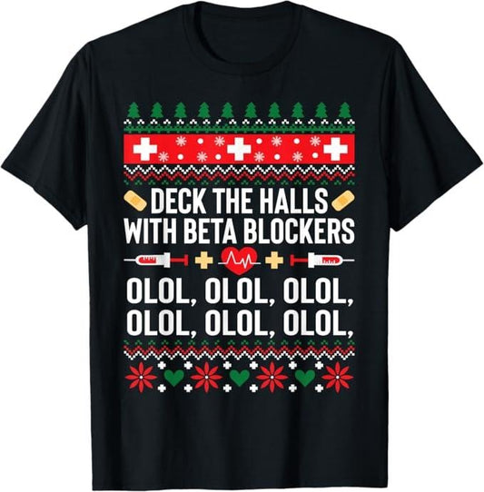 Funny Christmas Shirt, Christmas Gift, Funny Nurse Christmas Ugly Xmas Gift Tee Women T-Shirt - Menswear Top