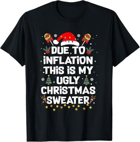 Funny Christmas Shirt, Christmas Gift, Funny Ugly Christmas Sweater Men Women Couples Matching Xmas T-Shirt - Menswear Top