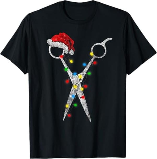 Funny Christmas Shirt, Christmas Gift, Hair Stylist Xmas T-Shirt - Menswear Top