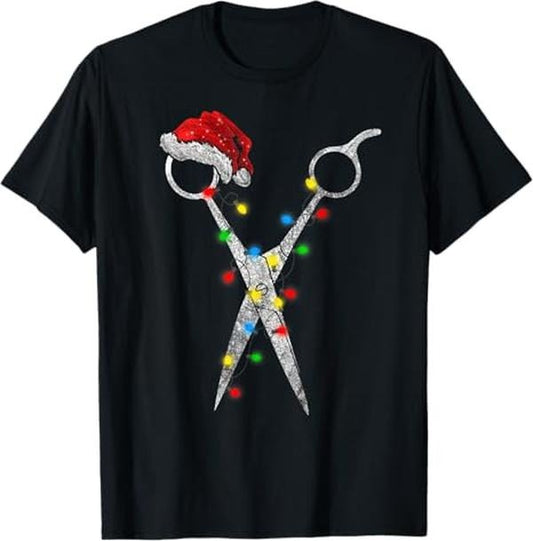Funny Christmas Shirt, Christmas Gift, Hair Stylist Xmas T-Shirt - Menswear Top