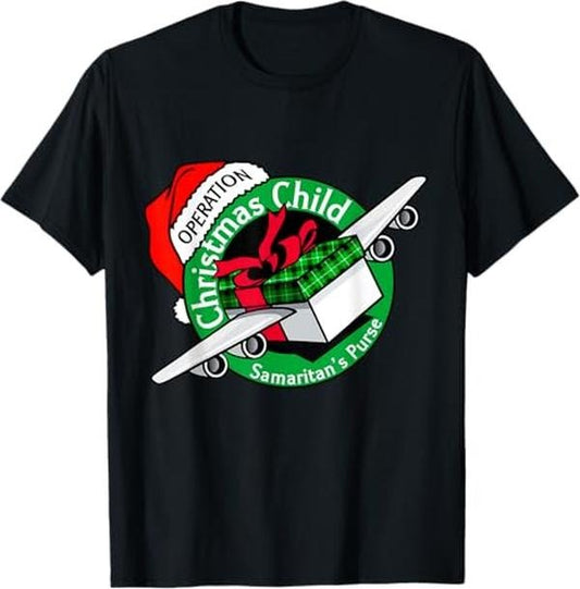 Funny Christmas Shirts, Samaritan's Purse Operation Christmas Child Funny Xmas Gifts T-Shirt - Menswear Top