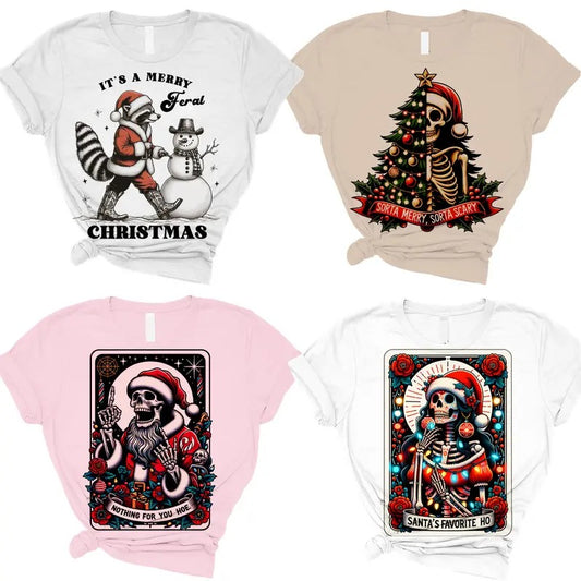 Funny Christmas T-Shirts Round 2  - Print is Sublimation, Unisex T-Shirt, Funny Tee, Funny Apparel, Gift Idea, Relaxed Fit, Casual Apparel,