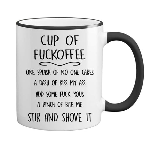 Funny Coffee Mug, F*ckoffee Funny Coffee Cup, Funny Mugs, Funny Office Party Gifts, Funny Christmas Gifts, Secret Santa Gifts, Novelty Coffee Mug, Gifts For Coworker Friends, 11 15oz Ceramic Cup