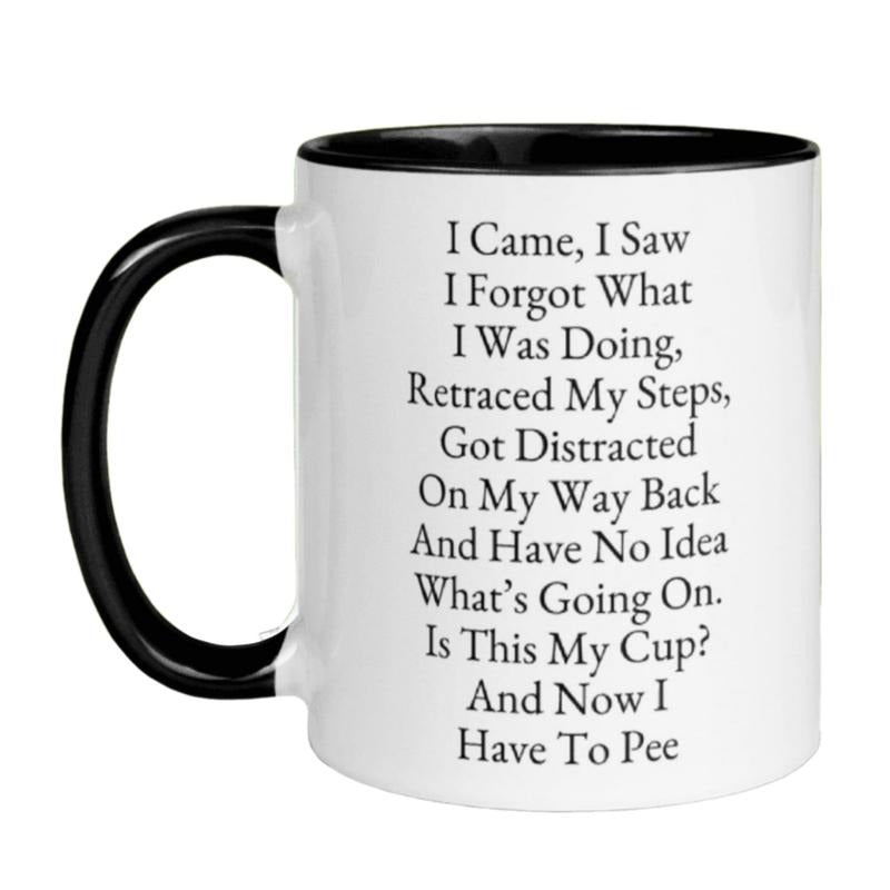 Funny Coffee Mug, Gifts For Grandma, Grandpa Mug, Senior Citizen Gifts, I Came I Saw Mug, Novelty Coffee Mug, Gifts For Grandma Grandmother, 11 15oz Ceramic Cup, Gift Ideas For Her, Gifts For Birthday