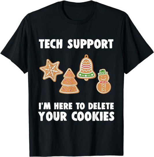 Funny Construction Work Shirts, Funny Christmas Tech Support Shirt Computer Programmer Gift Menswear Casual Cotton