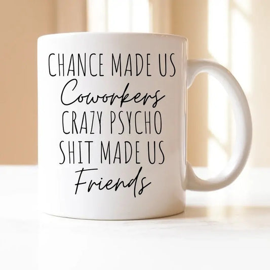 Funny Coworker Mug, Coworker Bestie Gift, Coworker Gift, Colleagues Retirement Gift, Gift For Work Bestie, Novelty Coffee Mug, Gifts For Besties Friends, 11 15oz Ceramic Cup