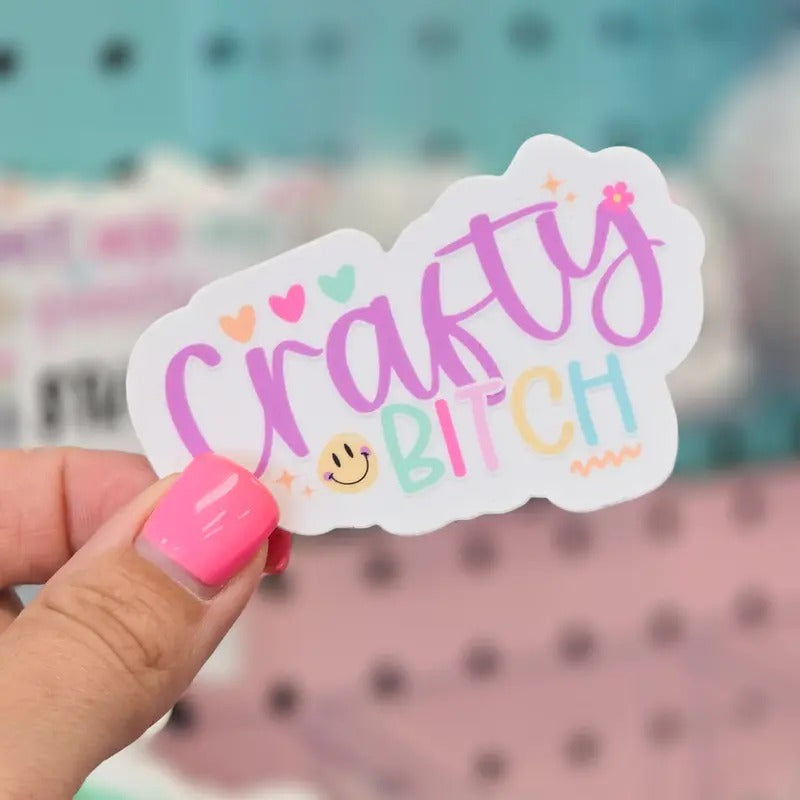 Funny Crafty Bitch Sticker