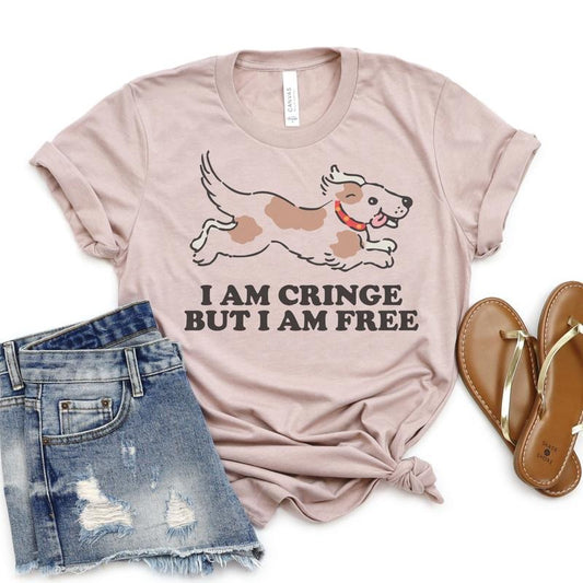 Funny Cringe T-Shirt Dog Sarcastic T-Shirt Socially Awkward Tee Comfy Oversized Tshirt Soft Print Tee Cozy Soft T-Shirt Sublimation Print Tee Awkward Introvert T-Shirt Sarcasm Dog Mom Tshirt Top Womenswear Casual Piece