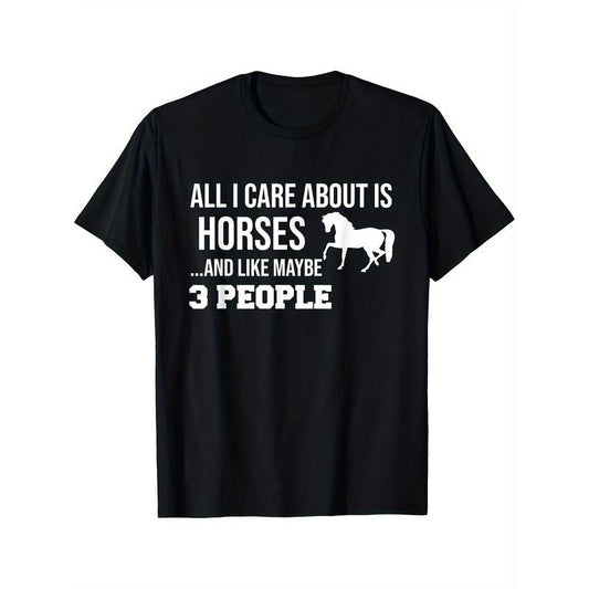 Funny Cute Horse Shirt Gift Men Women Teens T-Shirt made in usa