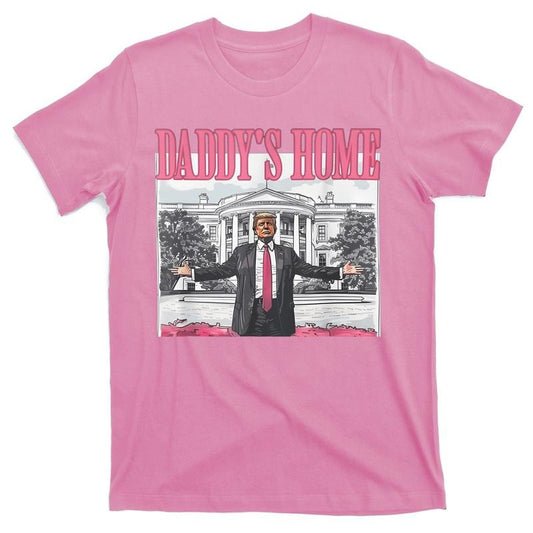 Funny Daddy's Home Donald Trump 2024 Election T-Shirt Crewneck Casual