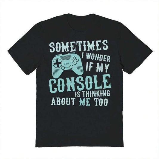 Funny Gamer Shirts, Special Gifts For Gamers, Haywood Main Gaming Console Graphic T-Shirt Menswear Top Casual Classic