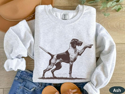 Funny German Shorthair Pointer Person  Sweatshirt, Gsp Gifts For Dog Mom Person Gift Pointer Dog Sweaterdog Sweat, Trendy Shirt
