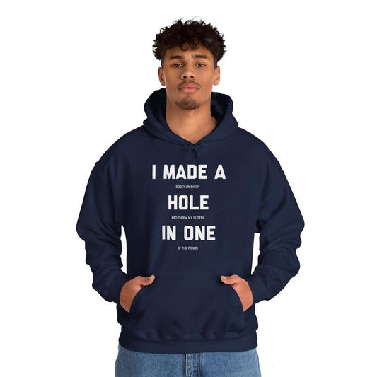 Funny Golf Hoodie, Hole In One Golf Gag Gifts Hoodie Menswear Top Cotton Pocket
